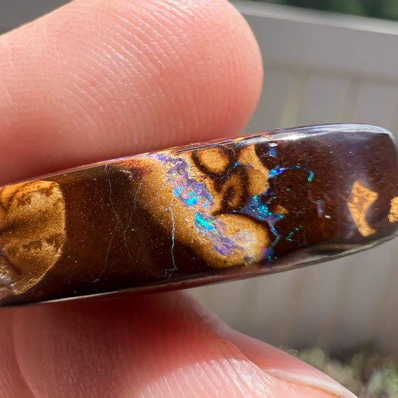 Huge 34.00ctw genuine boulder Opal loose!!! Extremely nice colors with gem jar - Picture 3 of 13